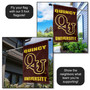 QU Hawks Banner Flag