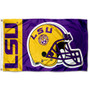 Louisiana State LSU Tigers Football Helmet Flag