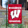 UW Badgers Red Garden Flag