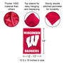 UW Badgers Red Garden Flag
