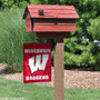 UW Badgers Red Garden Flag