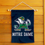 Notre Dame Fighting Irish Leprechaun Garden Flag