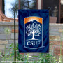 Cal State Fullerton Titans Wordmark Logo Garden Flag