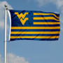 West Virginia Mountaineers Striped Flag