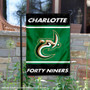 Charlotte 49ers Panel Garden Flag