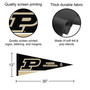 Purdue University Banner Pennant with Tack Wall Pads