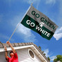 Michigan State Spartans Go Green Go White Flag