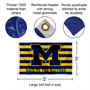 Michigan Wolverines Banner Flag with Tack Wall Pads