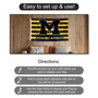Michigan Wolverines Banner Flag with Tack Wall Pads