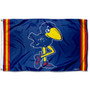 Kansas Jayhawks Throwback Vault Logo Flag