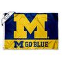 Michigan Wolverines Go Blue Boat Flag