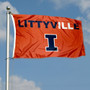 Illinois Fighting Illini Littyville Flag
