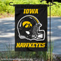 Iowa Hawkeyes Helmet Yard Garden Flag