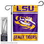 LSU Tigers Logo Garden Flag and Pole Stand