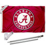 Alabama Crimson Tide Circle Flag Pole and Bracket Kit