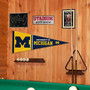 Michigan Team University Wolverines Banner Pennant with Wall Tack Pads