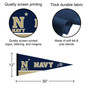 US Navy Midshipmen Banner Pennant with Tack Wall Pads