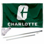 Charlotte 49ers Flag Pole and Bracket Kit