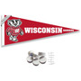 University of Wisconsin Pennant with Tack Wall Pads