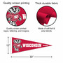 University of Wisconsin Pennant with Tack Wall Pads