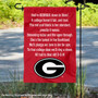 Georgia Bulldogs Hail to Georgia Fight Song Garden Flag
