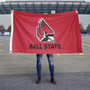 Ball State Cardinals New Logo Red Flag