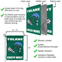 Tulane Green Wave Wordmark Garden Flag