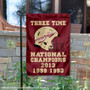 Florida State Seminoles Three Time Football Champions Garden Flag