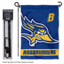 Cal State Bakersfield Road Runners Garden Flag and Pole Stand