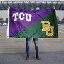 Texas Christian vs Baylor House Divided 3x5 Flag