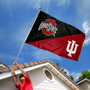 Ohio State vs Indiana House Divided 3x5 Flag