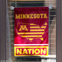 Minnesota Gophers Garden Flag with USA Country Stars and Stripes