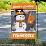 Tennessee Vols Holiday Winter Snowman Greetings Garden Flag