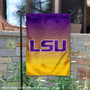 LSU Tigers Gradient Ombre Logo Garden Flag