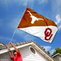 Texas vs. Oklahoma House Divided 3x5 Flag
