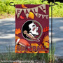 Florida State Seminoles Fall Football Autumn Leaves Decorative Garden Flag