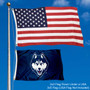 UCONN Small 2x3 Flag