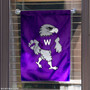 Wisconsin Whitewater Willie Mascot Garden Flag