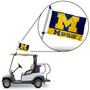 University of Michigan Golf Cart Flag Pole and Holder Mount