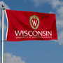 Wisconsin Badgers Crest Flag