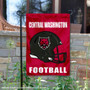 CWU Wildcats Helmet Yard Garden Flag