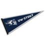 University of Wisconsin-Stout Blue Devils Pennant