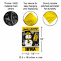 Iowa Hawkeyes Holiday Winter Snowman Greetings Garden Flag