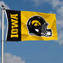 Iowa Hawkeyes Football Helmet Flag