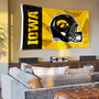 Iowa Hawkeyes Football Helmet Flag