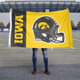 Iowa Hawkeyes Football Helmet Flag