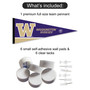 University of Washington Banner Pennant with Tack Wall Pads