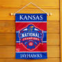 Kansas KU Jayhawks 2022 NCAA Basketball National Champions Garden Flag