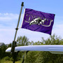 Niagara Purple Eagles Boat and Mini Flag