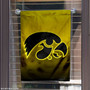 Iowa Hawkeyes Gradient Ombre Logo Garden Flag